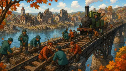 La ferrovia ricostruita